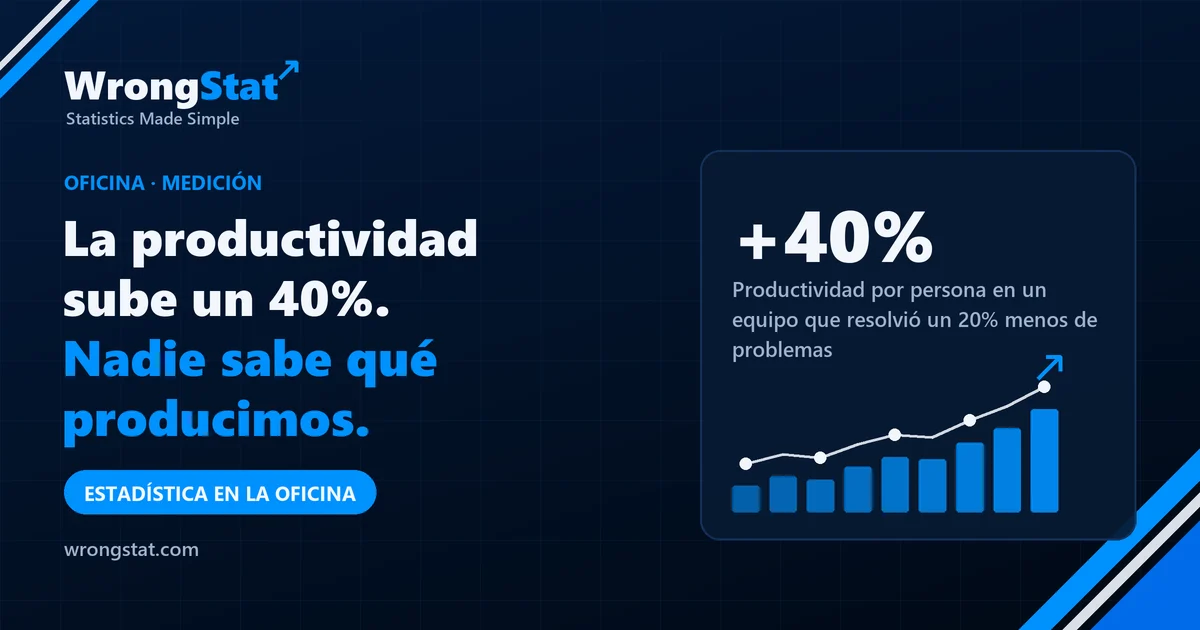 +40%: Productividad por persona en un equipo que resolvió un 20% menos de problemas