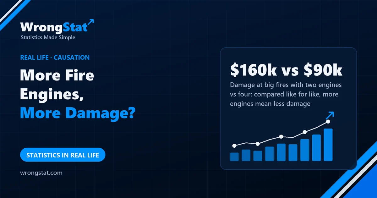 $160k vs $90k: Damage at big fires with two engines vs four: compared like for like, more engines mean less damage
